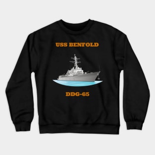 Benfold DDG-65 Destroyer Ship Crewneck Sweatshirt